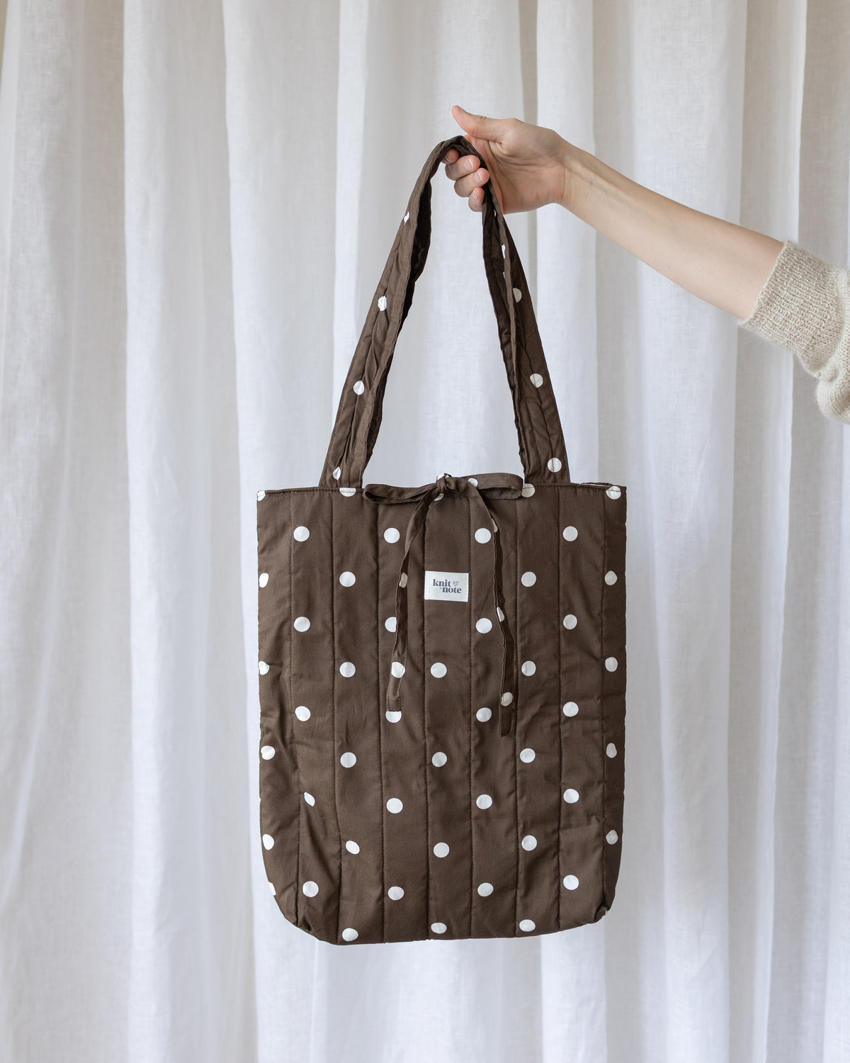 Quilted tote bag